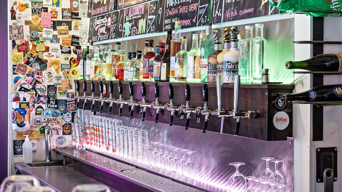 Spännande dryck på tapp, på Berggrens Öltapp & Mat, Motala, Sverige